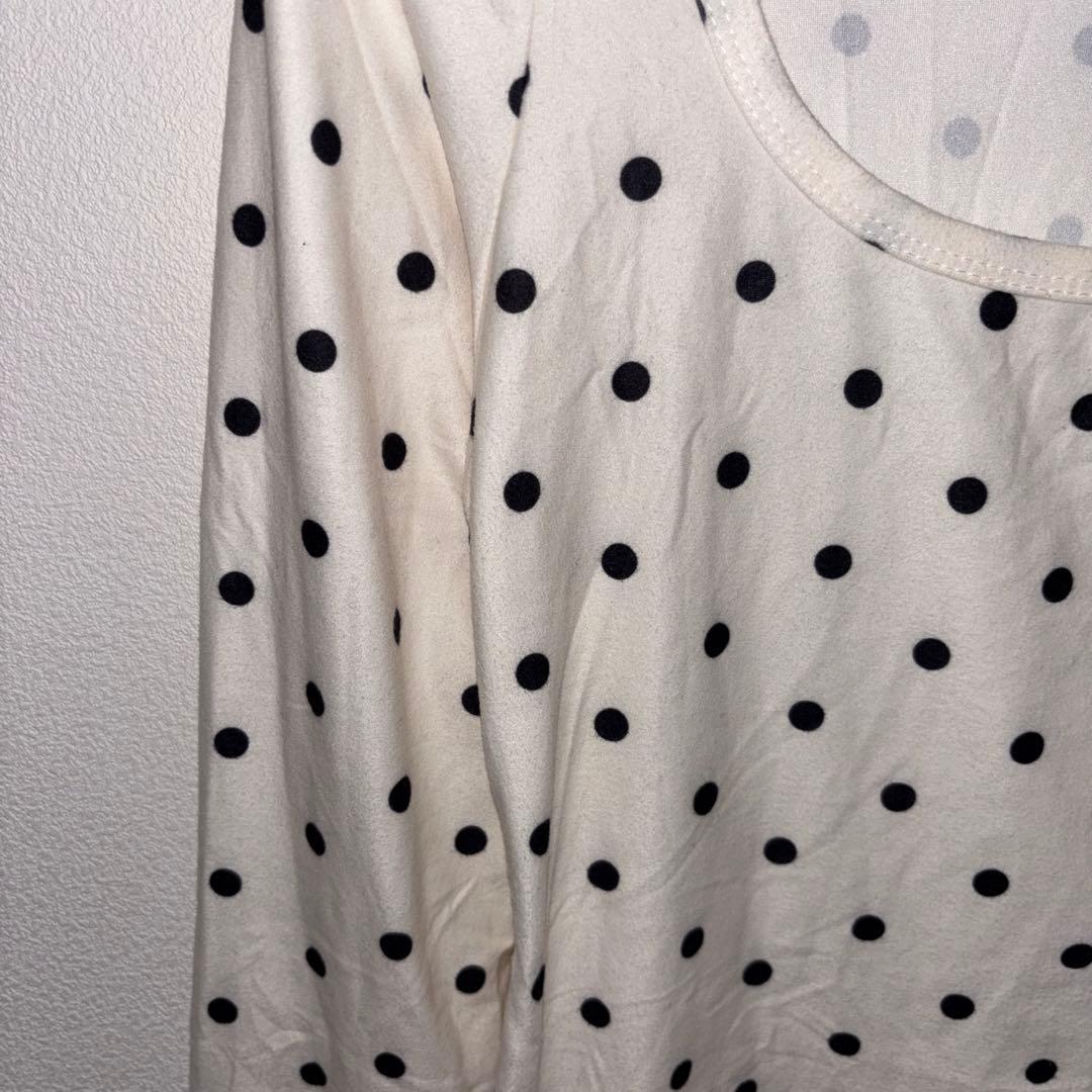 Dazy ドット柄 長袖シャツ MサイズロンT生地やわらかめd767 5
