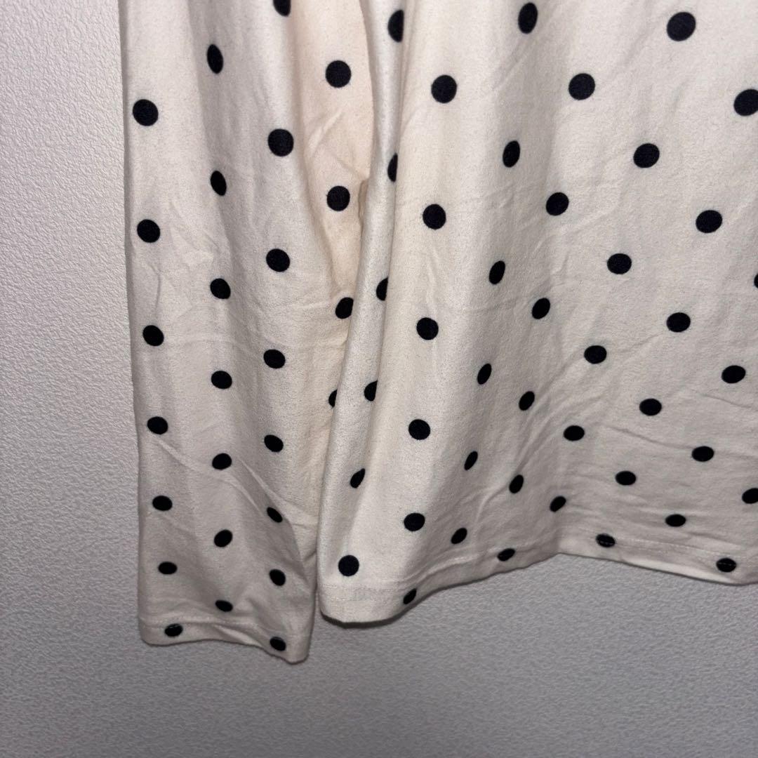 Dazy ドット柄 長袖シャツ MサイズロンT生地やわらかめd767 6