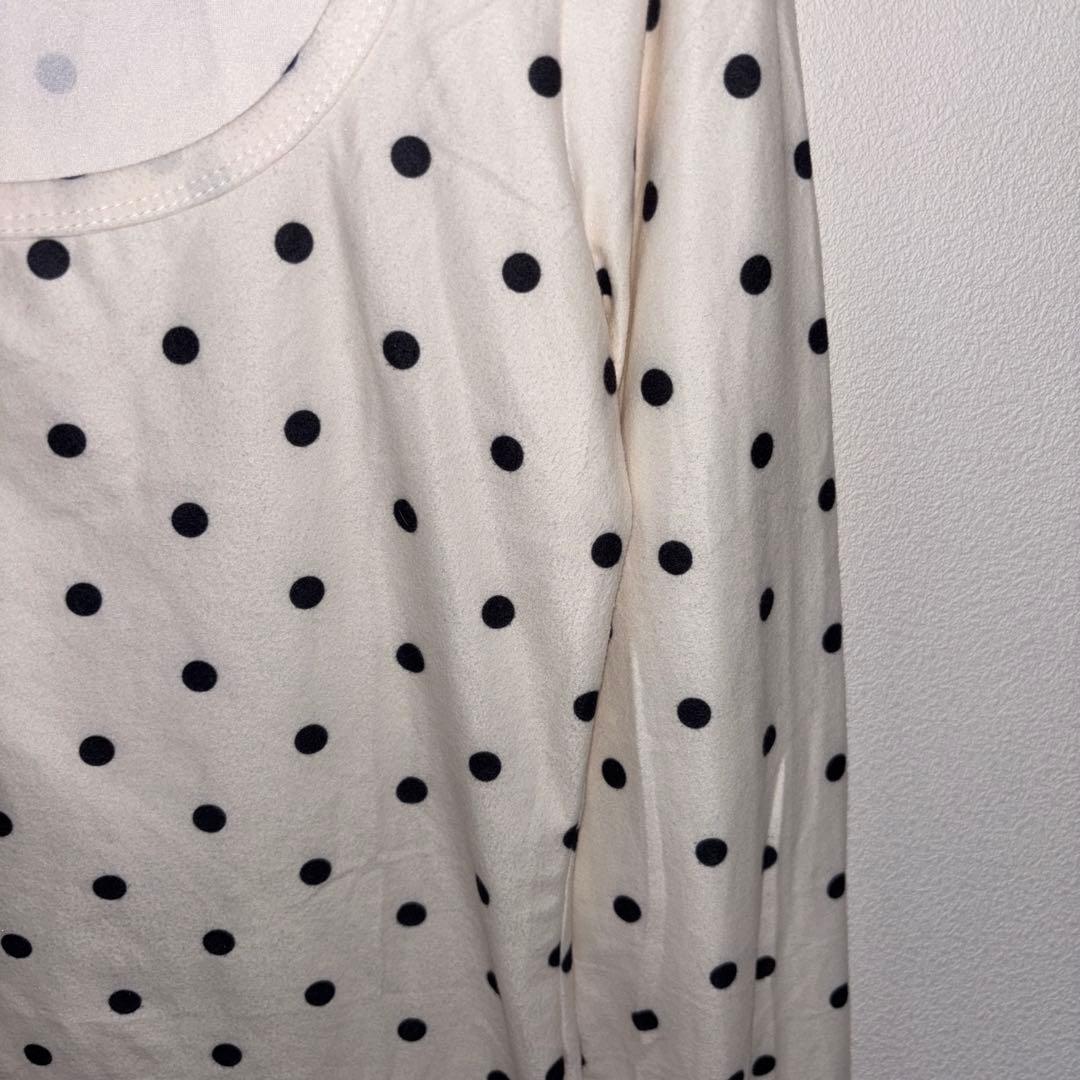 Dazy ドット柄 長袖シャツ MサイズロンT生地やわらかめd767 8