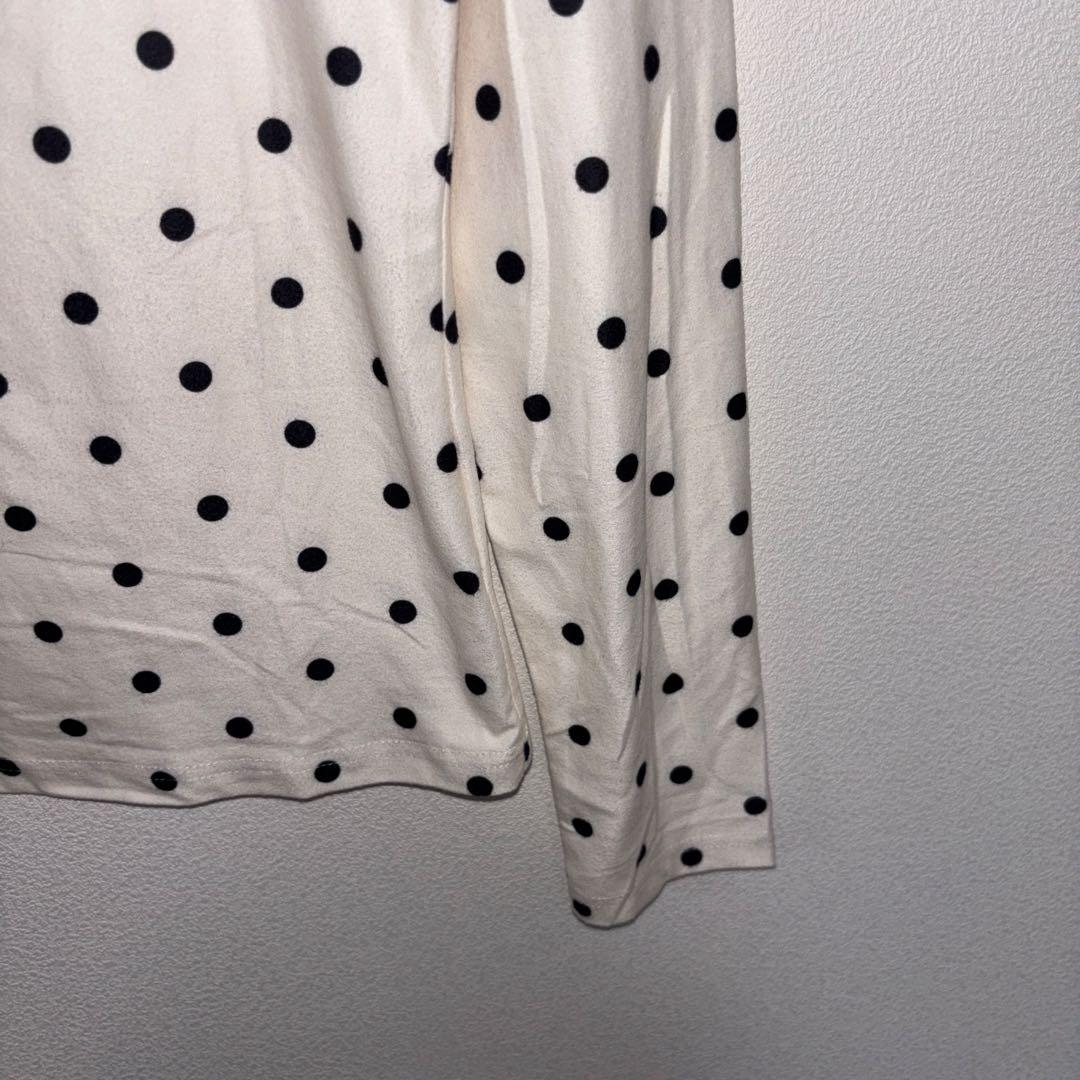 Dazy ドット柄 長袖シャツ MサイズロンT生地やわらかめd767 9