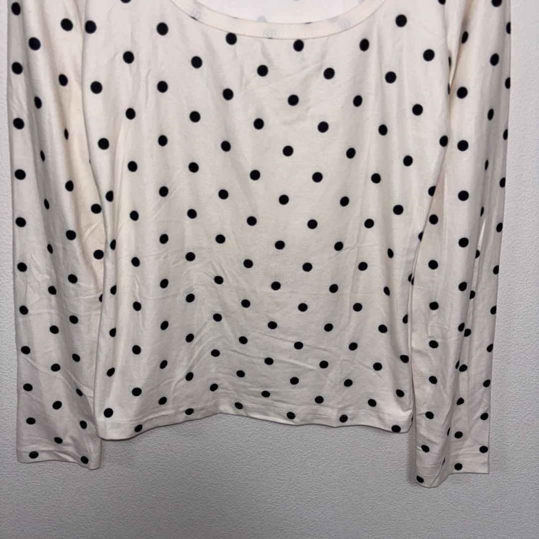 Dazy ドット柄 長袖シャツ MサイズロンT生地やわらかめd767 10