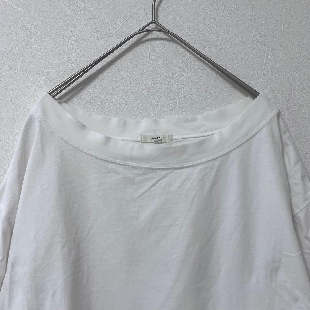 studio CLIP カットソー 半袖Tシャツ　白 ホワイト　 M 無地 2