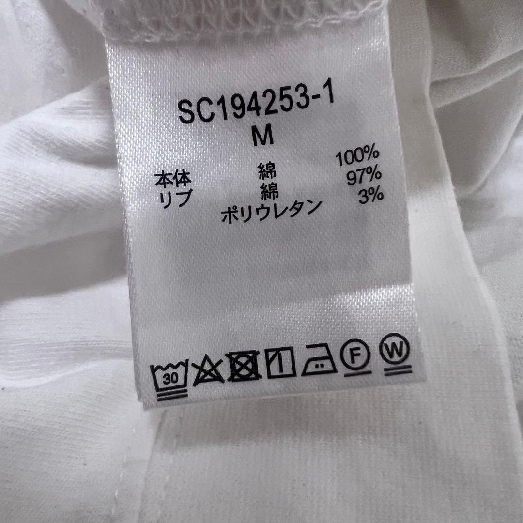studio CLIP カットソー 半袖Tシャツ　白 ホワイト　 M 無地 6