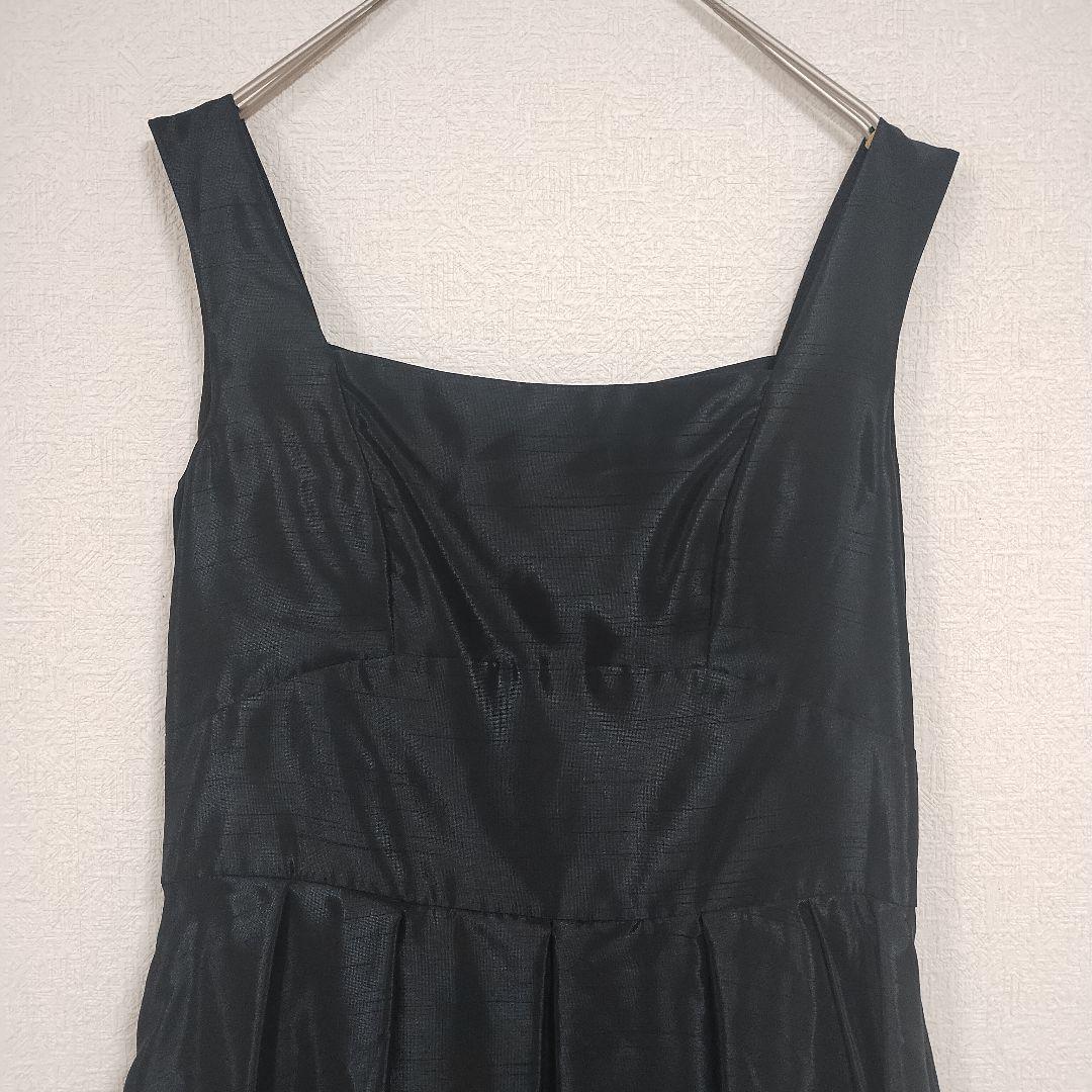 LAISSE PASSE レッセパッセ ブラックリボン付きミニドレス 38 7