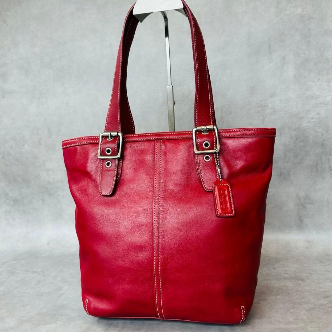 Vintage COACH Hampton Leather Tote Bag