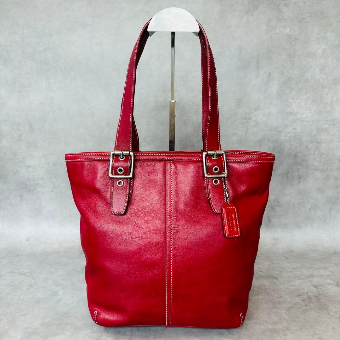 Vintage COACH Hampton Leather Tote Bag 2