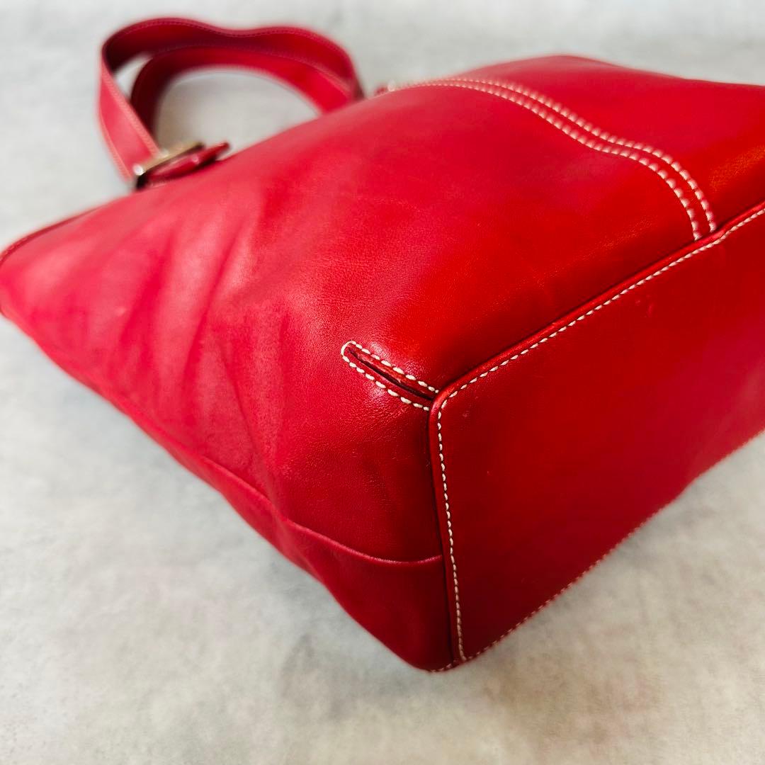 Vintage COACH Hampton Leather Tote Bag 11