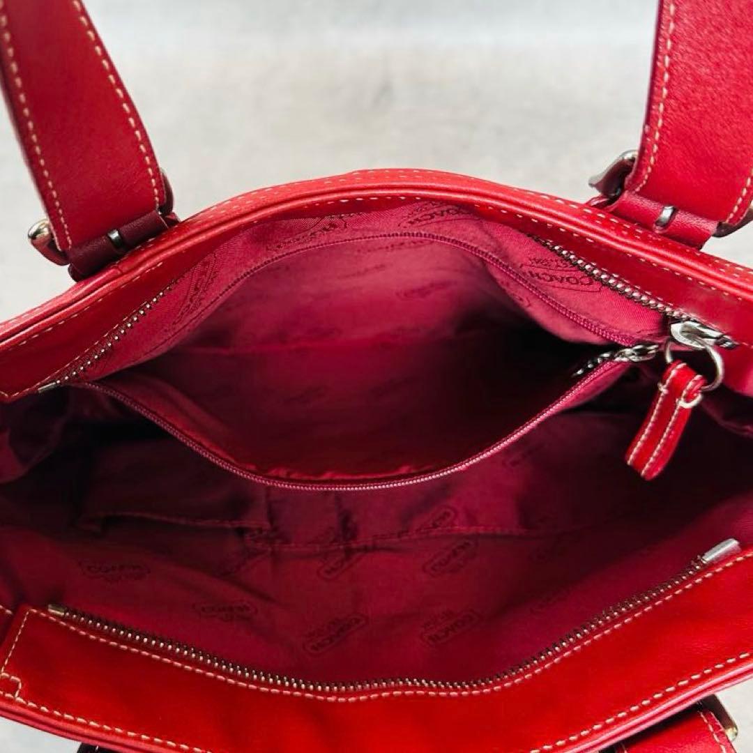 Vintage COACH Hampton Leather Tote Bag 15