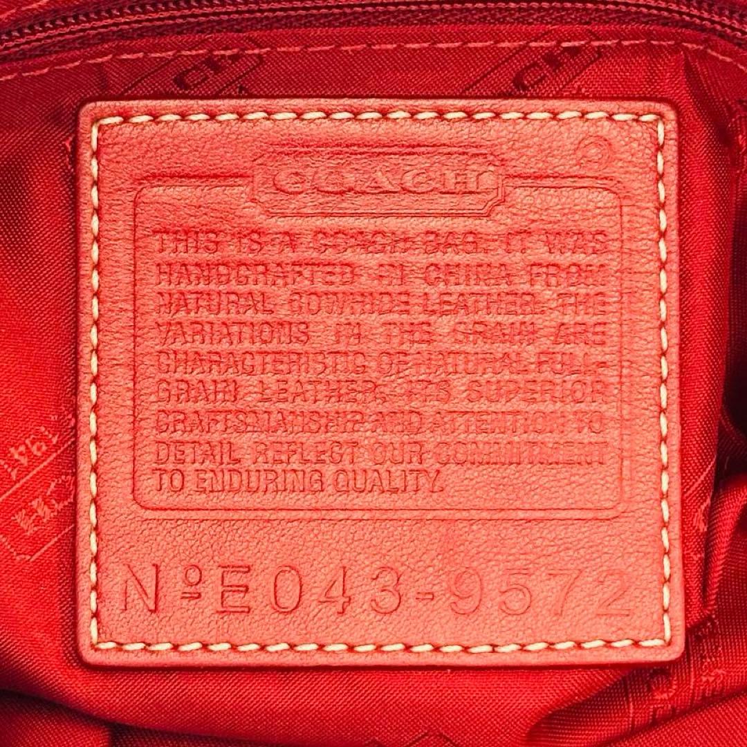 Vintage COACH Hampton Leather Tote Bag 16