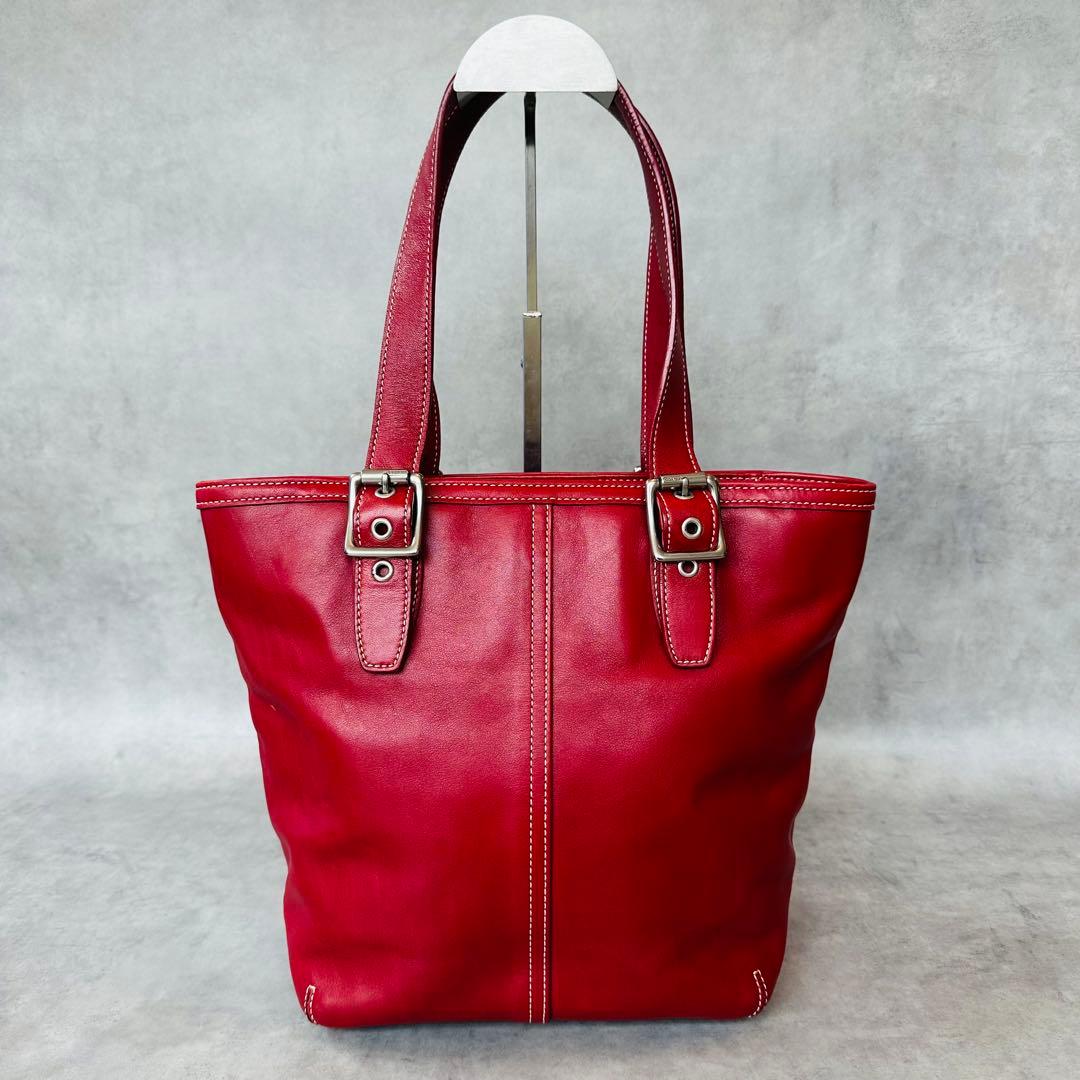 Vintage COACH Hampton Leather Tote Bag 3