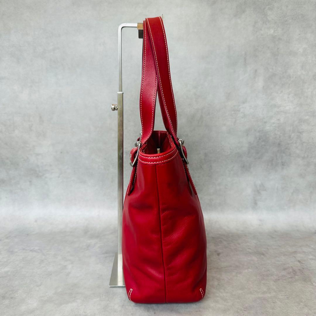 Vintage COACH Hampton Leather Tote Bag 4