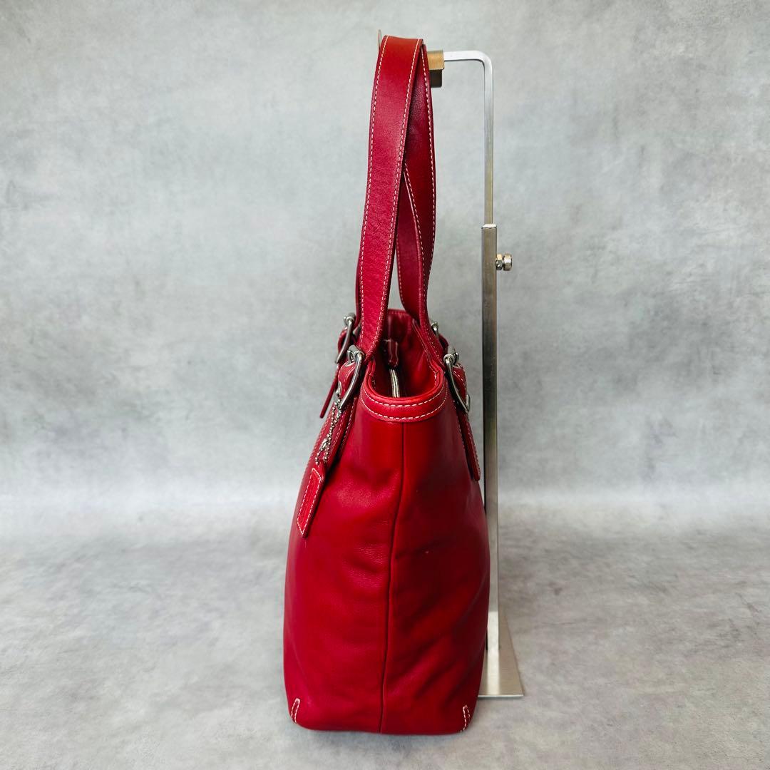 Vintage COACH Hampton Leather Tote Bag 6