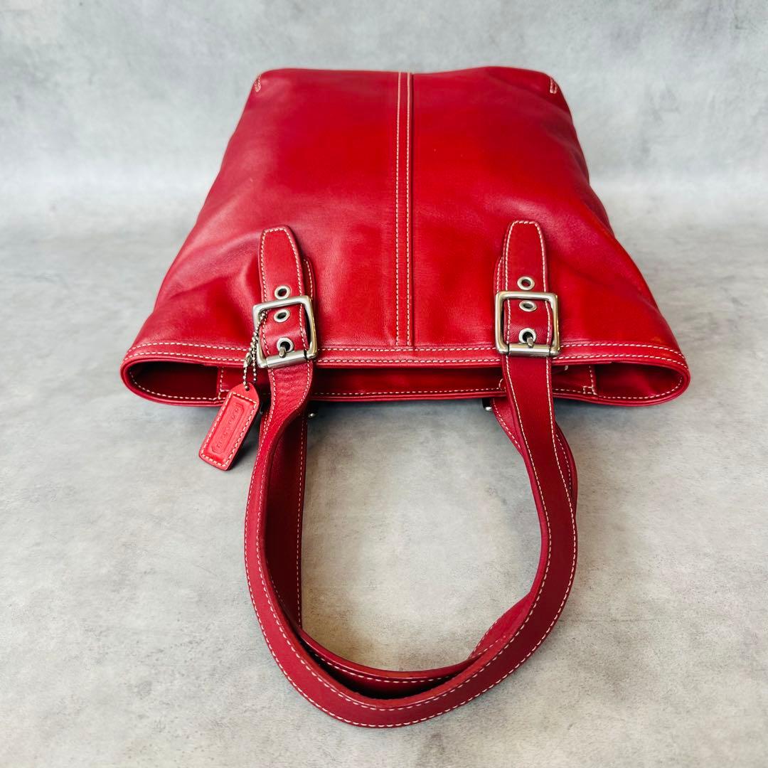 Vintage COACH Hampton Leather Tote Bag 7