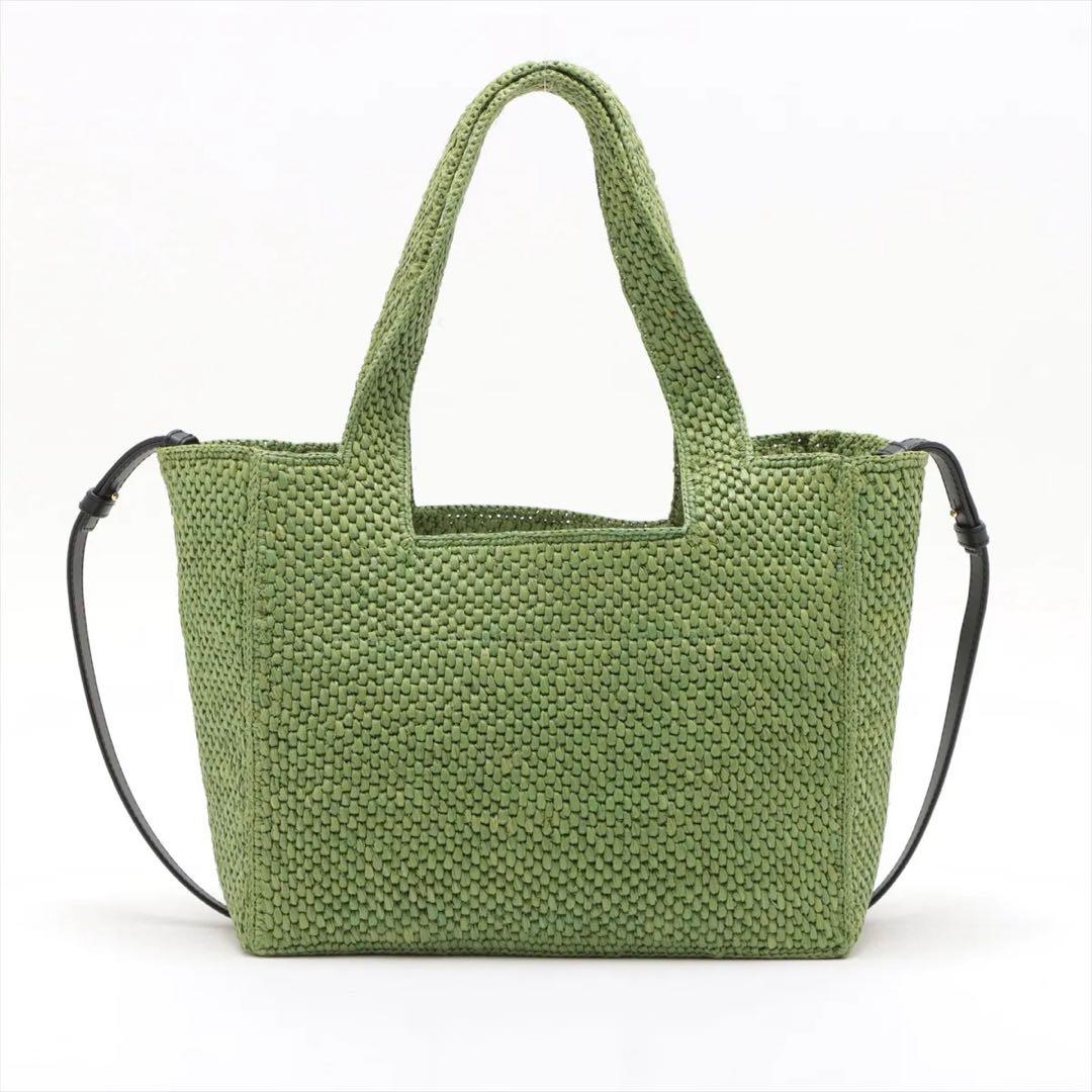 ⭐️ほぼ未使用⭐️ ロエベ フォント トート ミディアム ラフィア 2