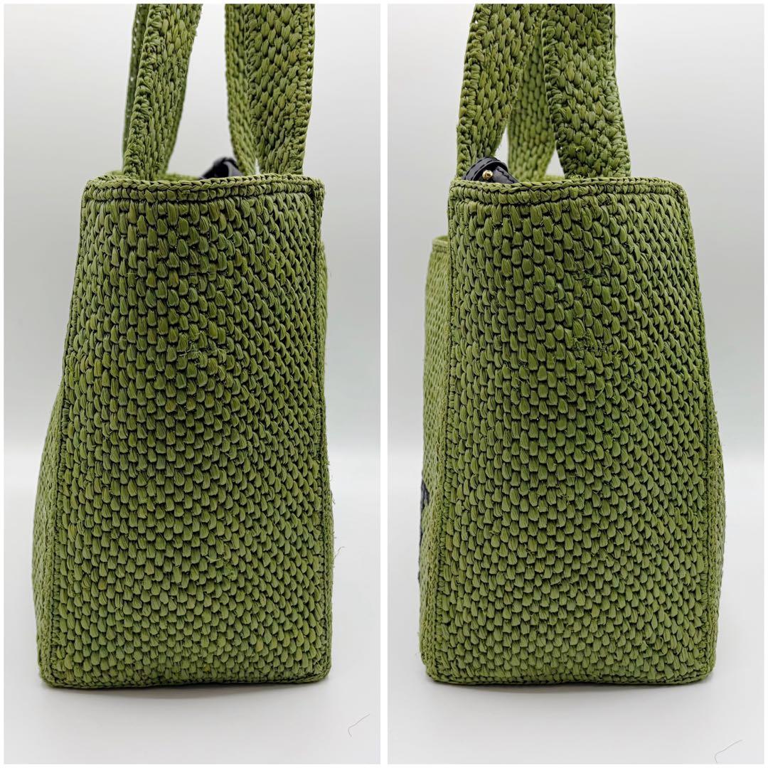 ⭐️ほぼ未使用⭐️ ロエベ フォント トート ミディアム ラフィア 3