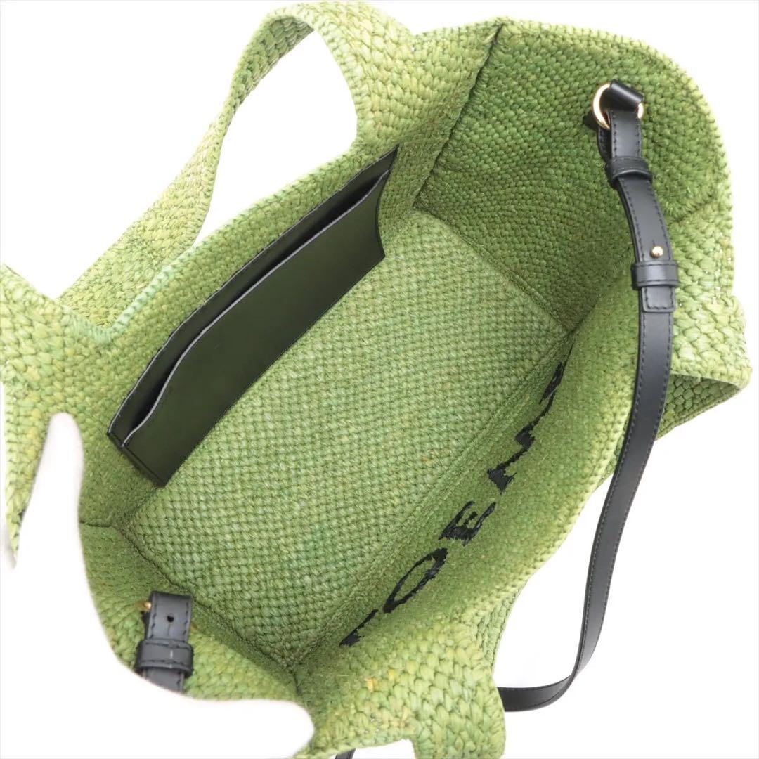 ⭐️ほぼ未使用⭐️ ロエベ フォント トート ミディアム ラフィア 4