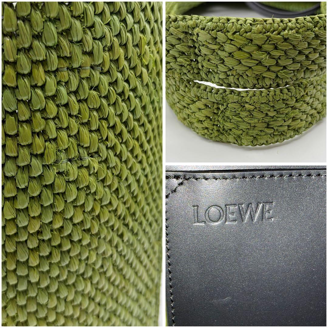 ⭐️ほぼ未使用⭐️ ロエベ フォント トート ミディアム ラフィア 7