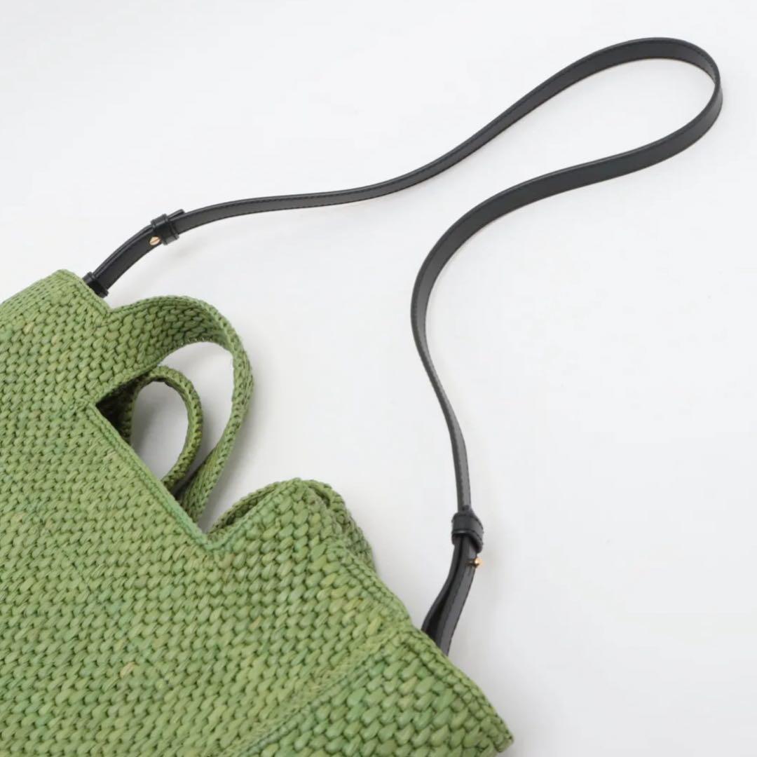 ⭐️ほぼ未使用⭐️ ロエベ フォント トート ミディアム ラフィア 8