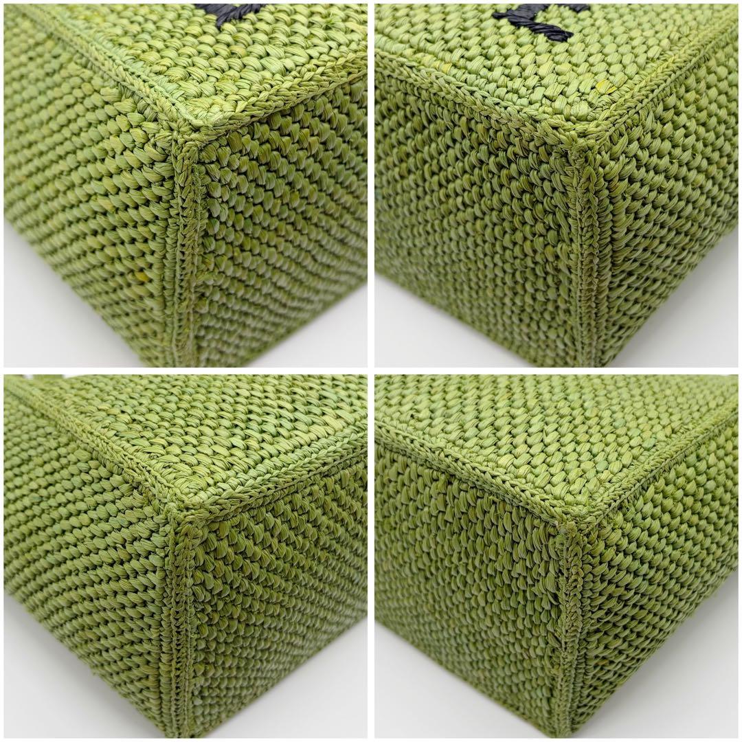 ⭐️ほぼ未使用⭐️ ロエベ フォント トート ミディアム ラフィア 10