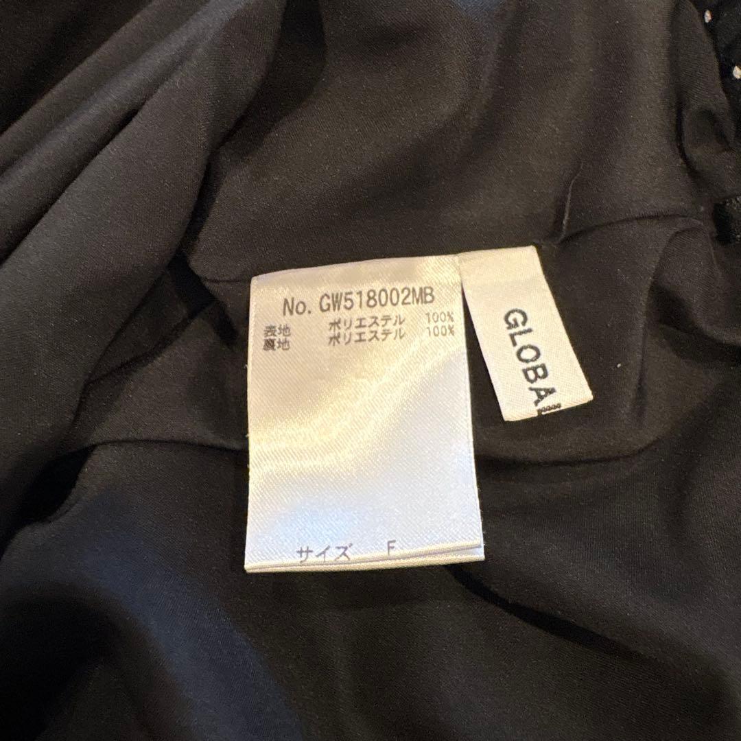 美品✨　グローバルワーク フレアスカート ロング　水玉　ドット　黒　ブラック 5
