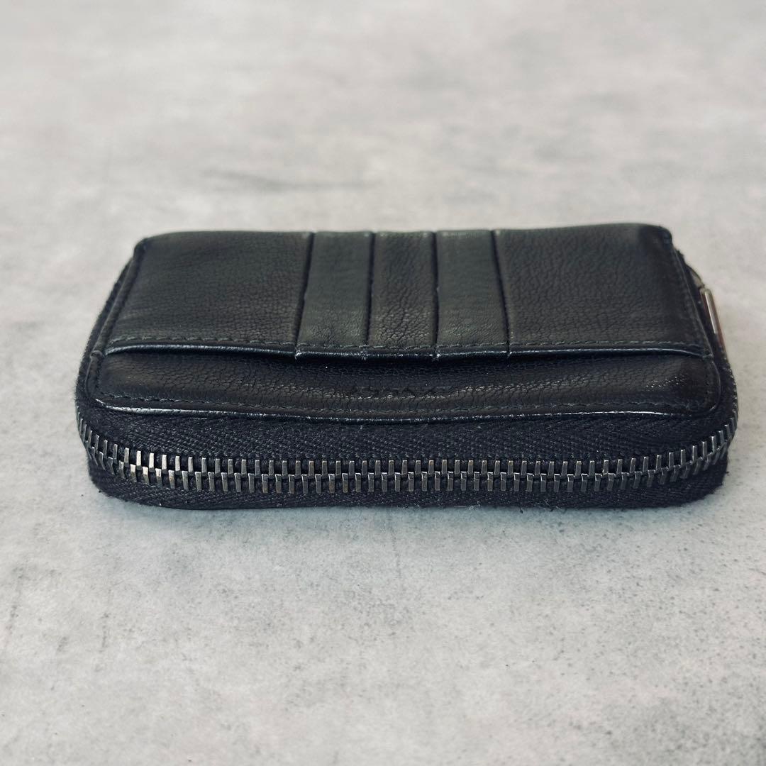 BALLY オールレザー 本革 ラウンドジップ コインケース 小銭入れ 黒 4