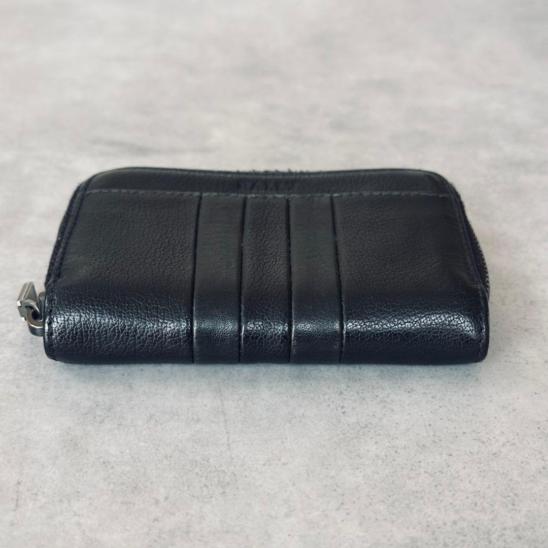 BALLY オールレザー 本革 ラウンドジップ コインケース 小銭入れ 黒 5