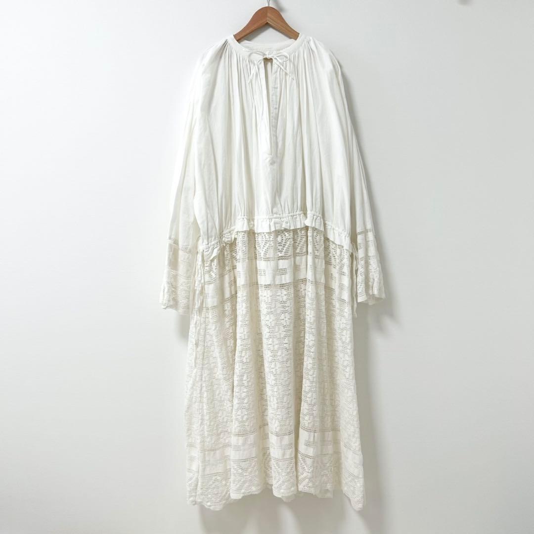 todayful チャーチレースドレス　ワンピース　ホワイト　36