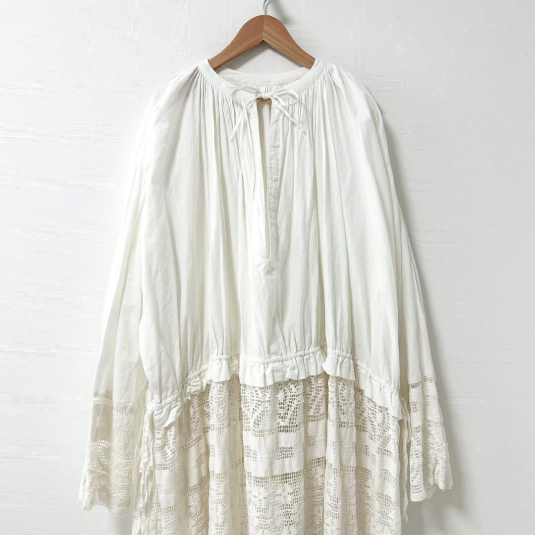 todayful チャーチレースドレス　ワンピース　ホワイト　36 2