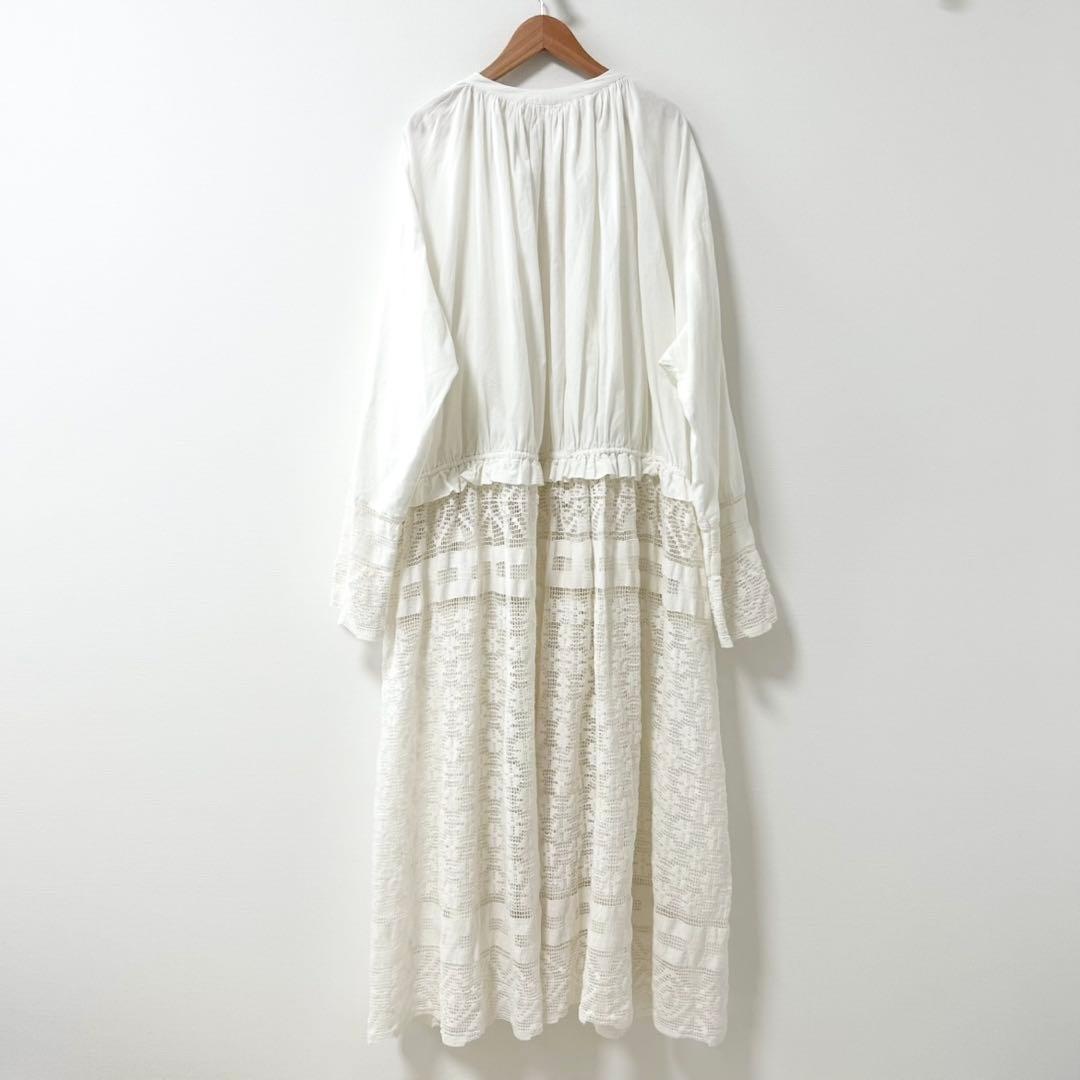 todayful チャーチレースドレス　ワンピース　ホワイト　36 4