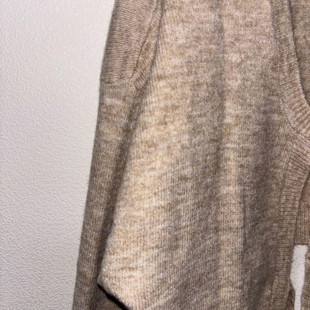 efforiaベージュ ショート丈カーディガン Mしまむらd663 5