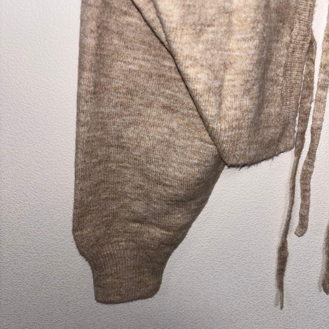 efforiaベージュ ショート丈カーディガン Mしまむらd663 6