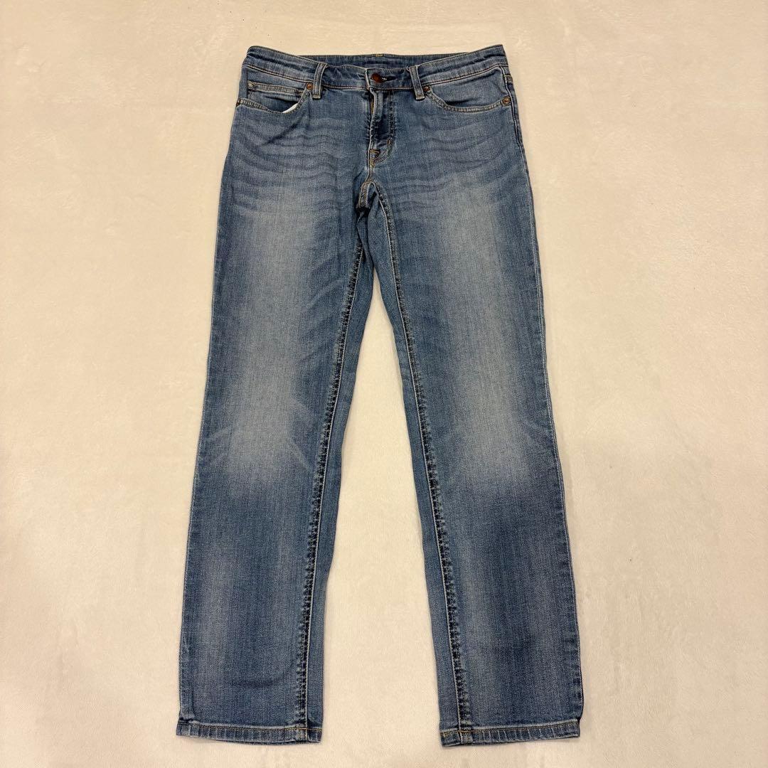 .ストレートデニム ジーンズ ブルー 24(61) ジーパン　美脚　レディース