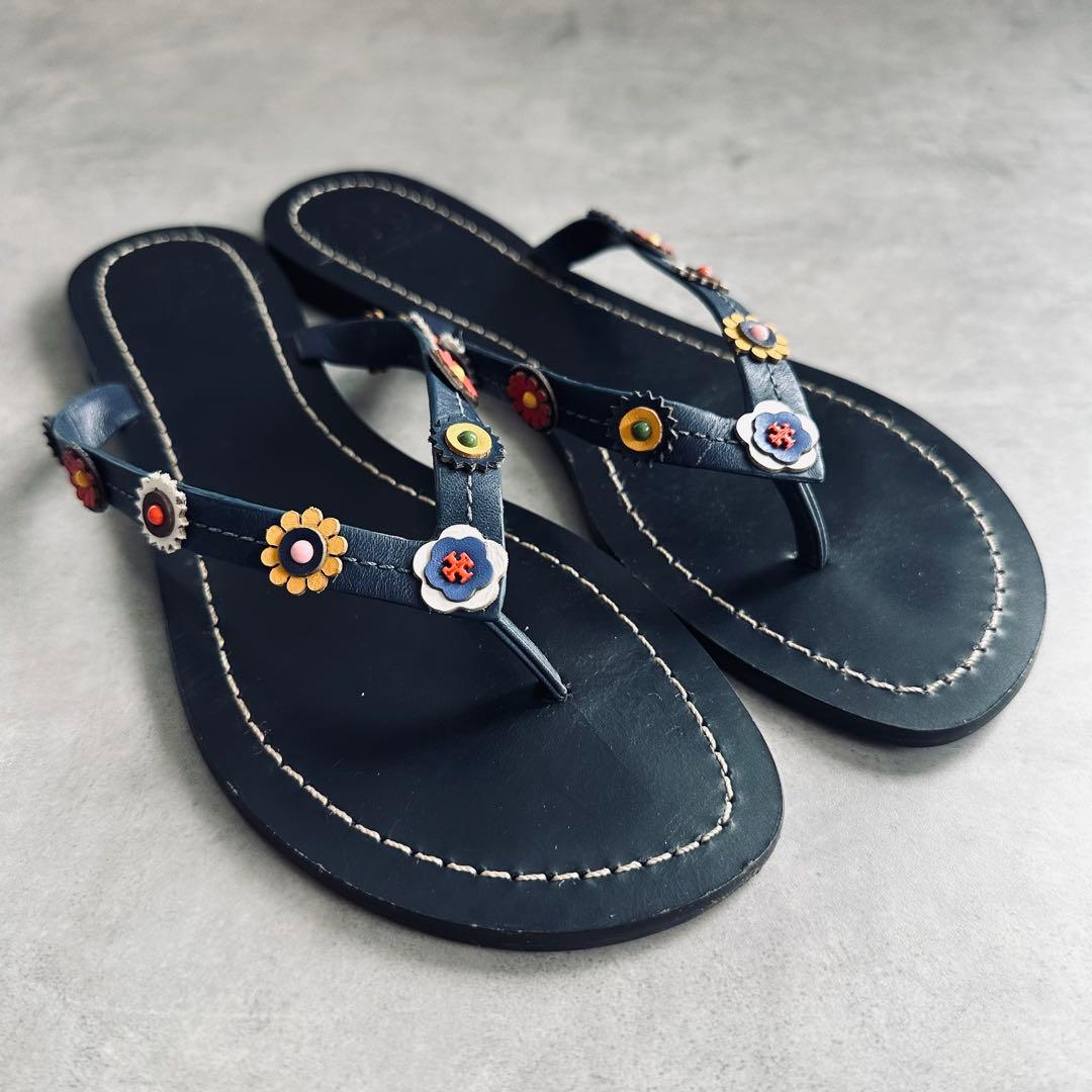 Tory Burch Marguerite Terra フラットトングサンダル 2