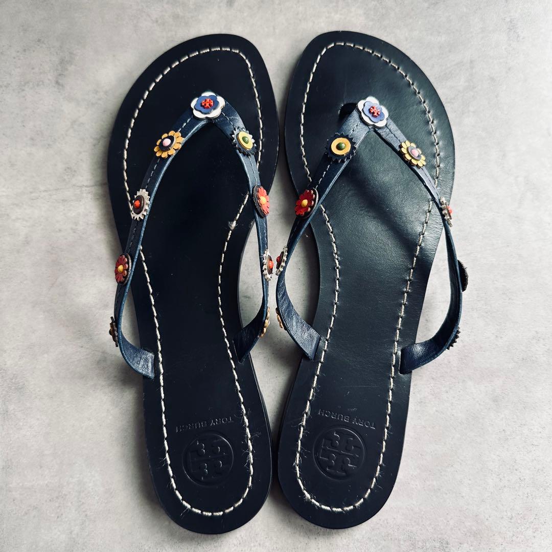 Tory Burch Marguerite Terra フラットトングサンダル 5