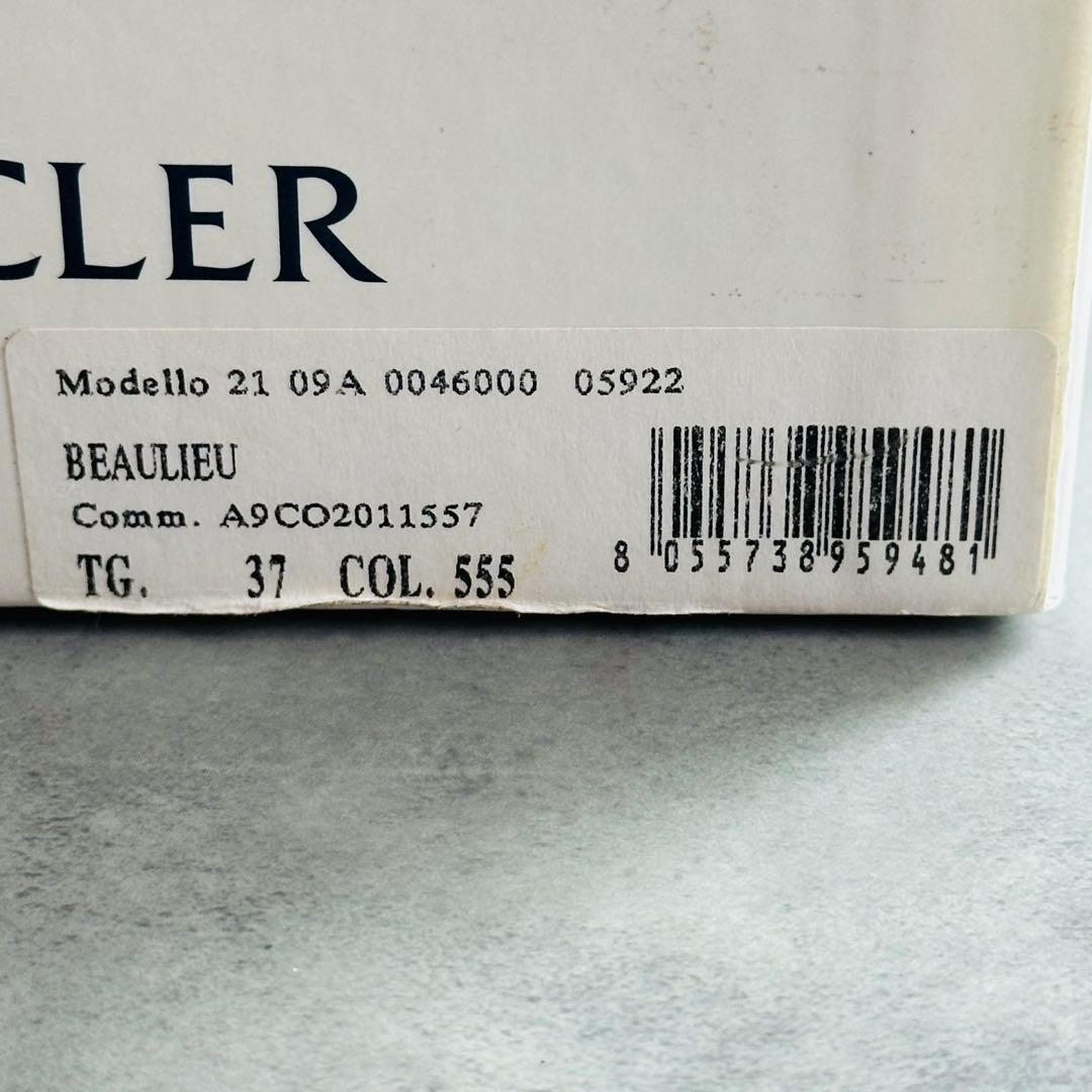 MONCLER エンボスロゴ　レザー　トングサンダル　アンクルストラップ　赤 12