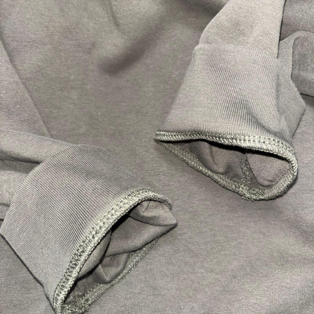 UNIQLO モックネック L カーキプルオーバーメンズロンT d746 12