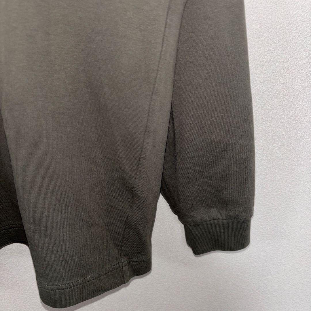 UNIQLO モックネック L カーキプルオーバーメンズロンT d746 9