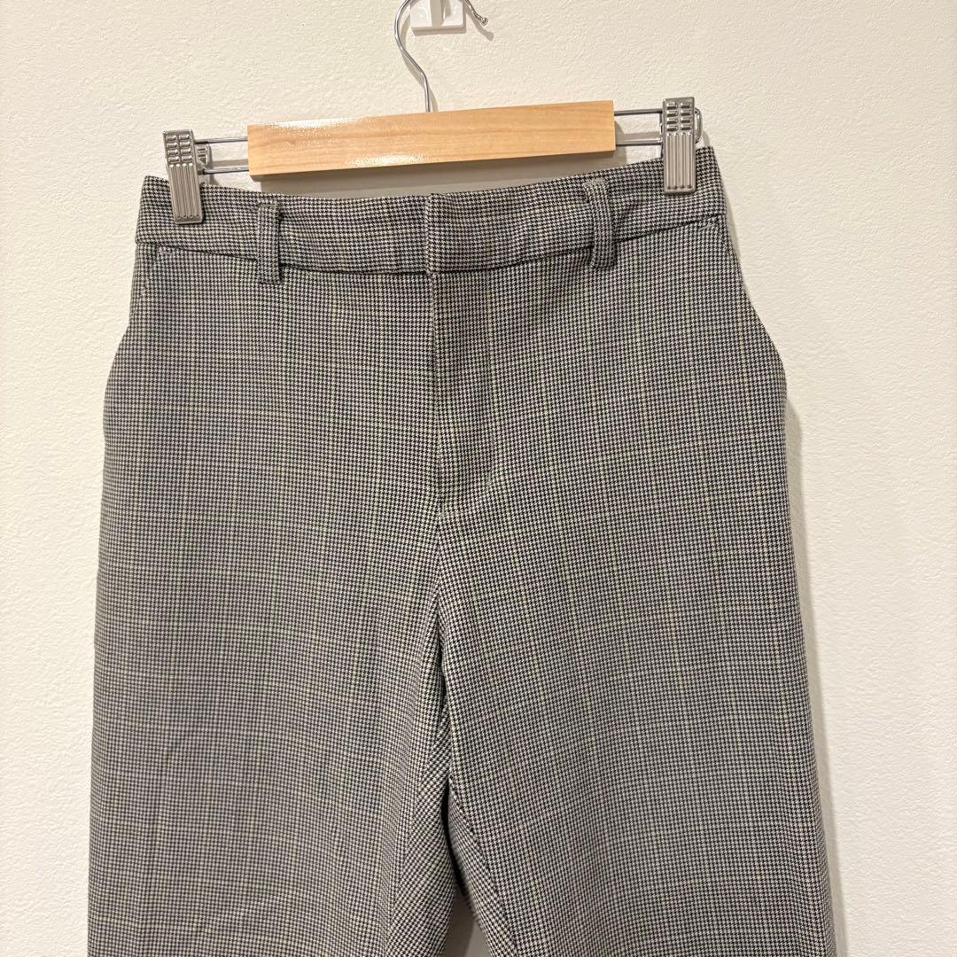 ロペピクニック テーパードパンツ 千鳥格子 グレー 36 きれいめ スラックス 2