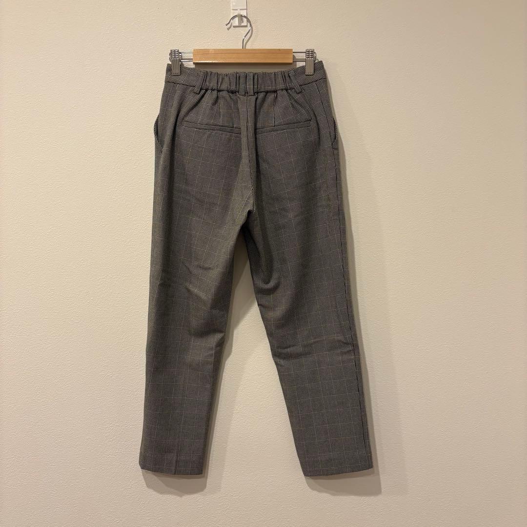 ロペピクニック テーパードパンツ 千鳥格子 グレー 36 きれいめ スラックス 5