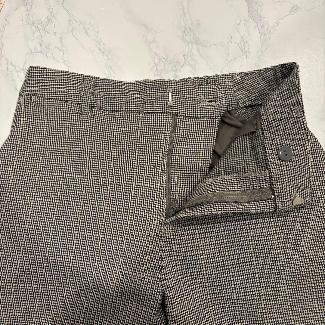 ロペピクニック テーパードパンツ 千鳥格子 グレー 36 きれいめ スラックス 6