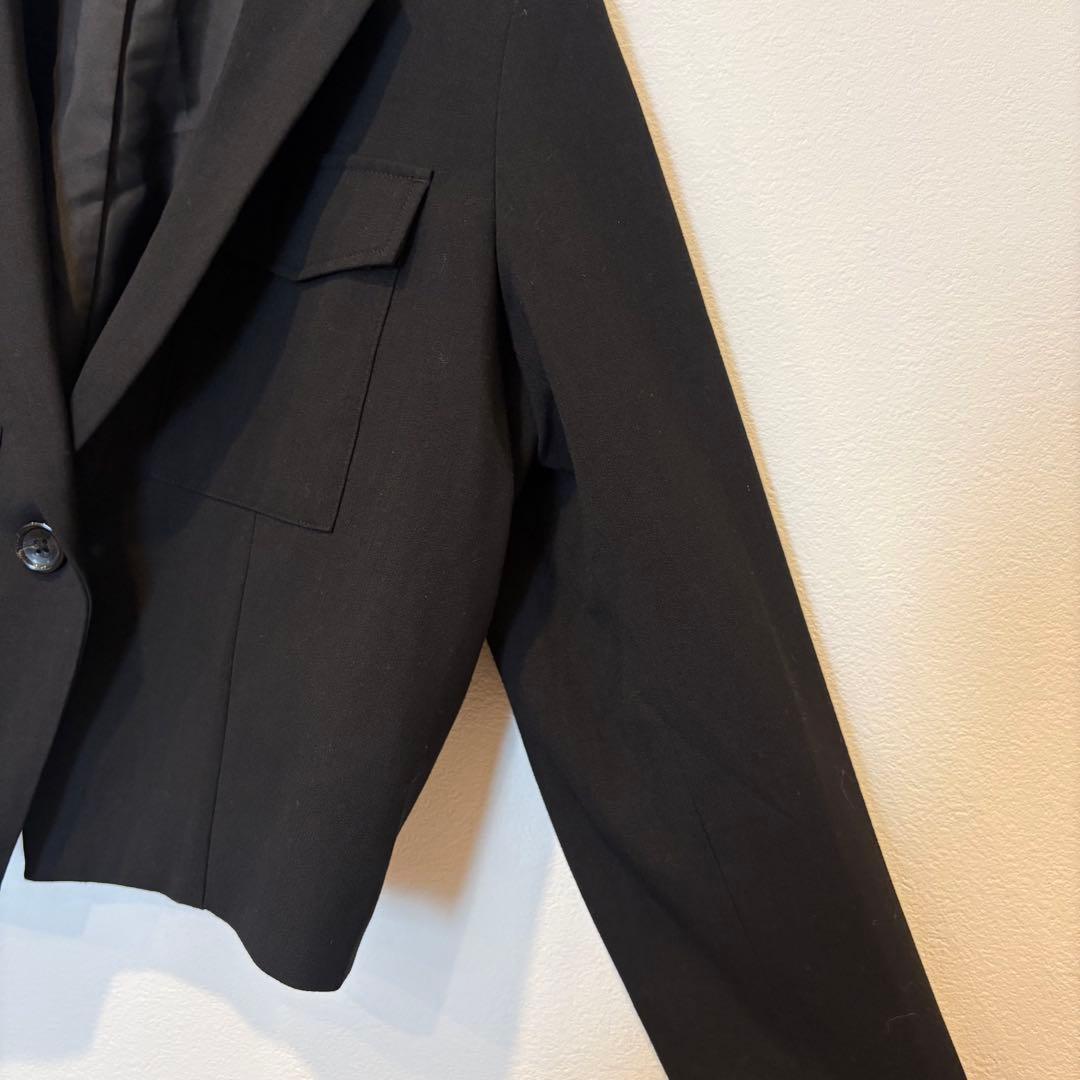 GU テーラードジャケット 黒 ブラック　M シンプル きれいめ　オフィス 4