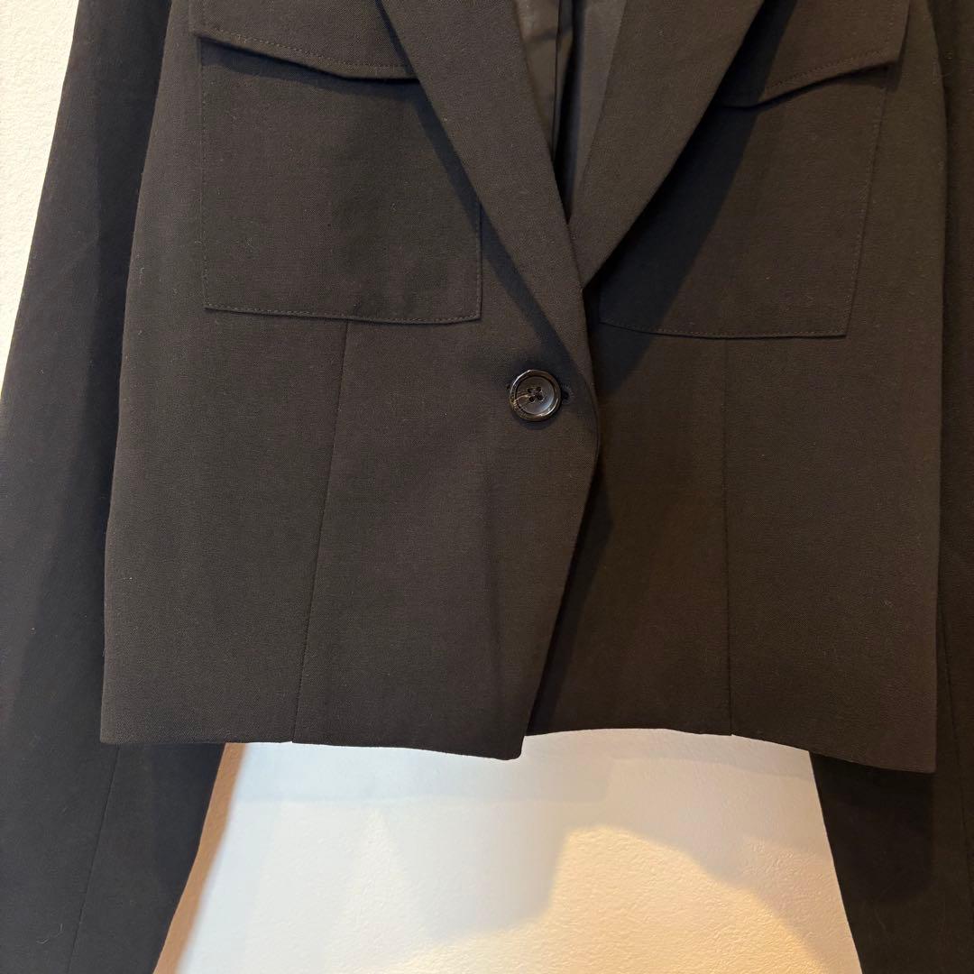 GU テーラードジャケット 黒 ブラック　M シンプル きれいめ　オフィス 5