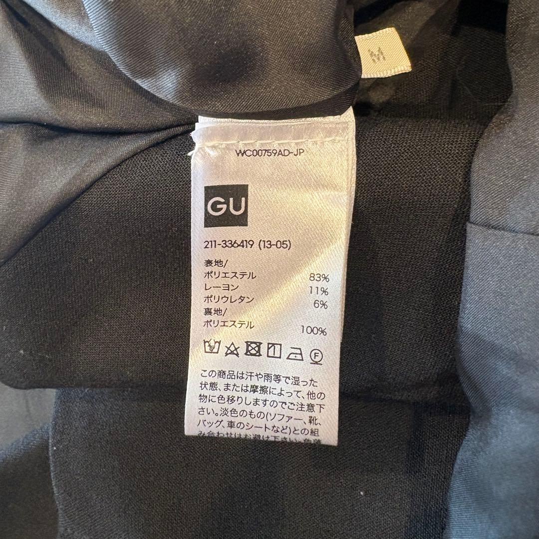 GU テーラードジャケット 黒 ブラック　M シンプル きれいめ　オフィス 9