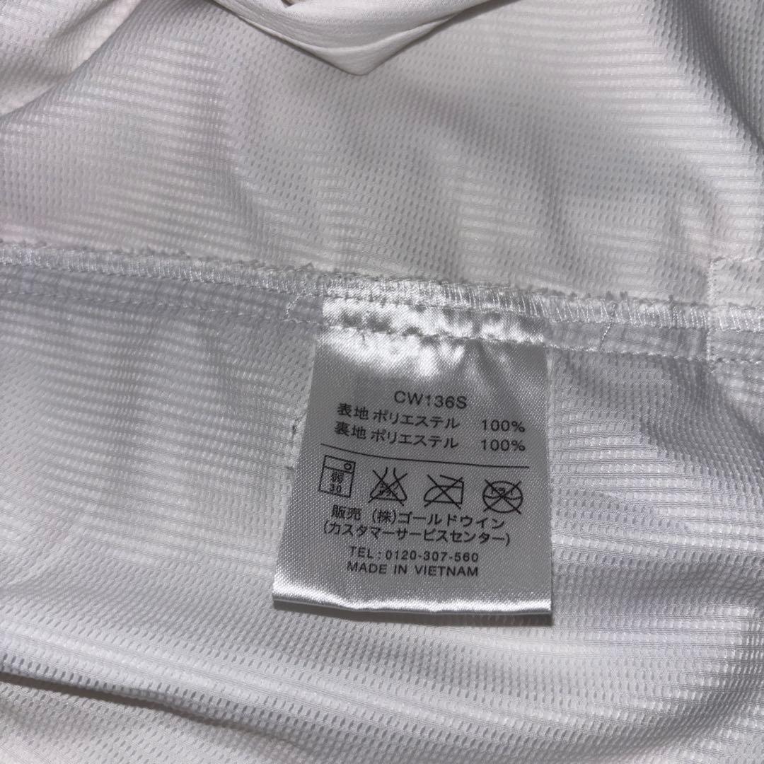 Champion XL ホワイトナイロンジャケットスポーツウェアd684 17