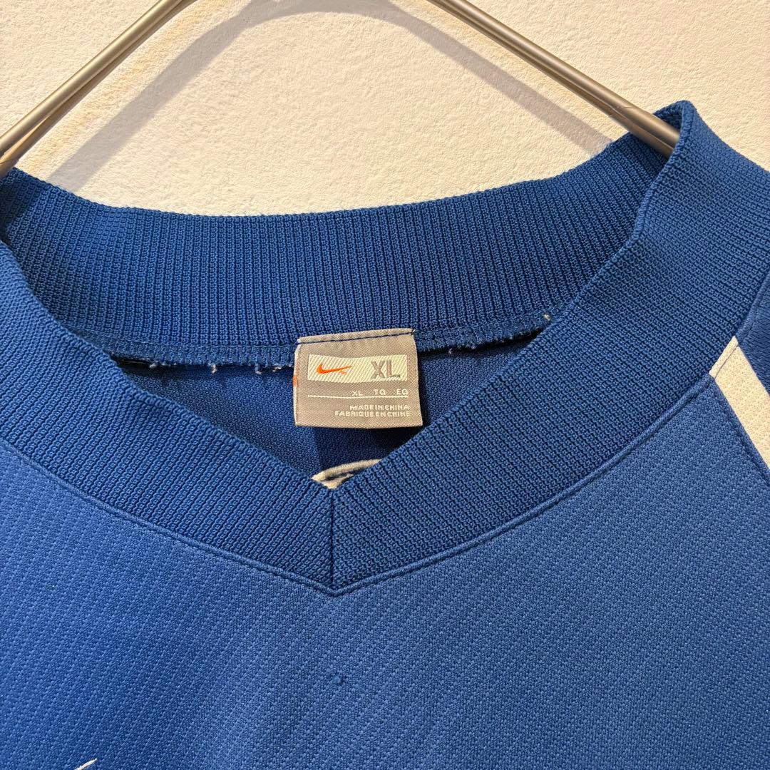 ナイキ ゲームシャツ 刺繍ロゴ 青　ブルー XL 長袖 メンズ スポーツ　90 3