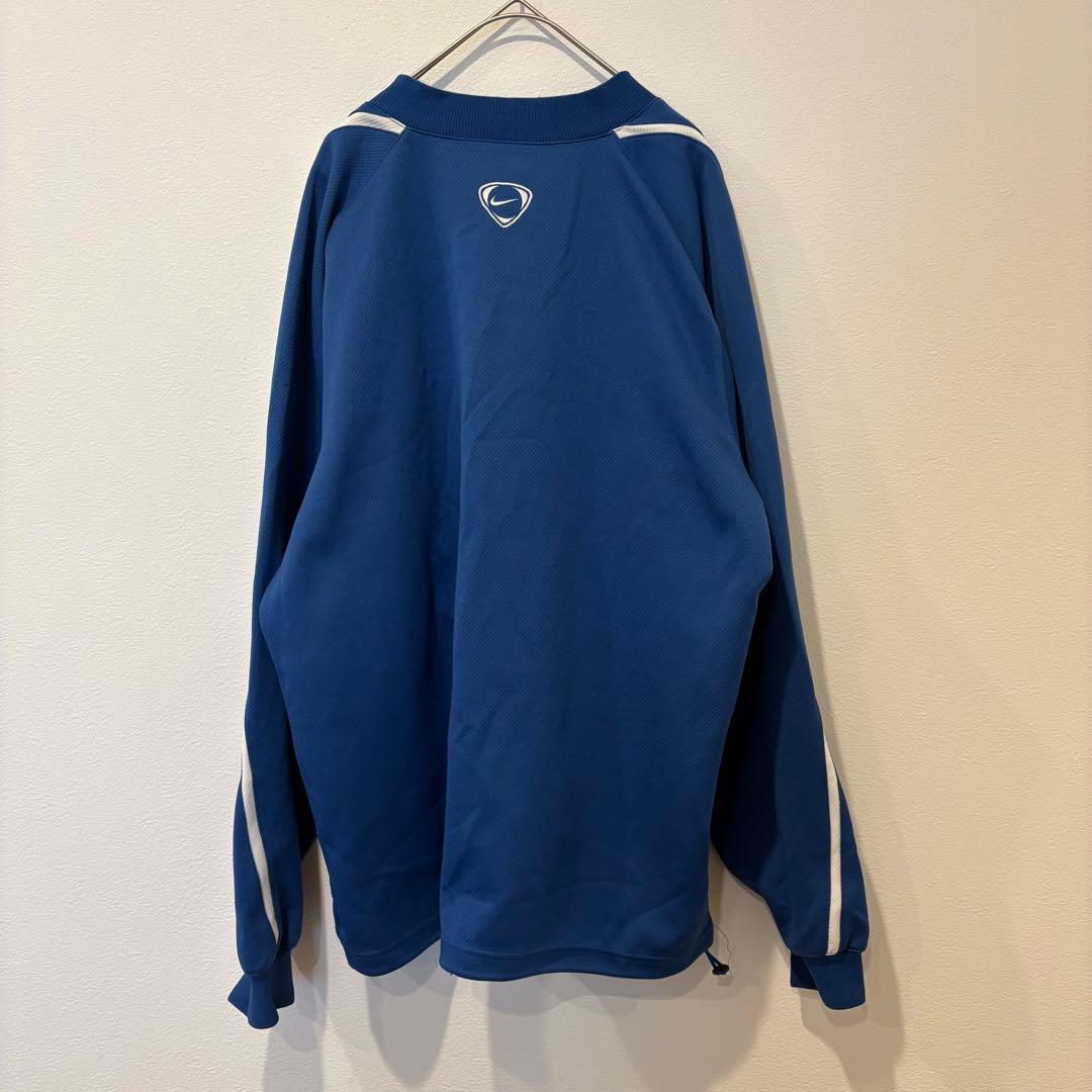 ナイキ ゲームシャツ 刺繍ロゴ 青　ブルー XL 長袖 メンズ スポーツ　90 7