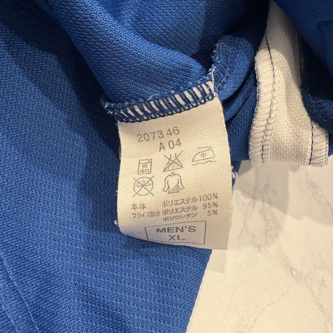 ナイキ ゲームシャツ 刺繍ロゴ 青　ブルー XL 長袖 メンズ スポーツ　90 9