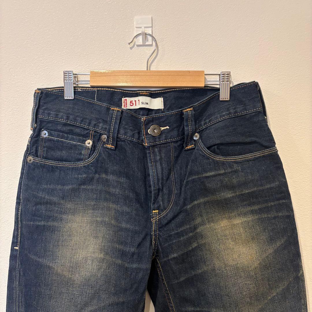 リーバイス 511 デニムパンツ スリム インディゴ W32 メンズ　ストレート 2