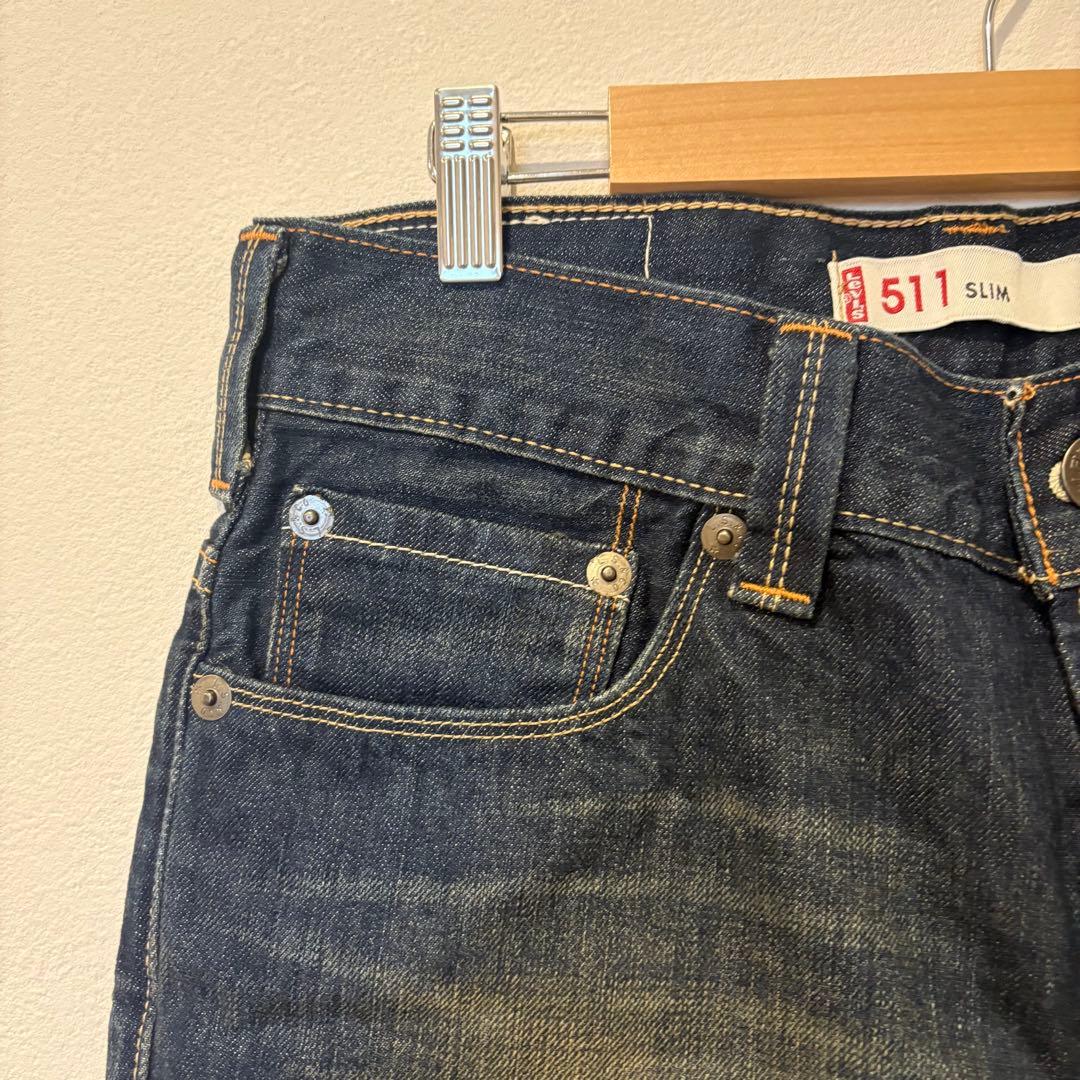 リーバイス 511 デニムパンツ スリム インディゴ W32 メンズ　ストレート 4