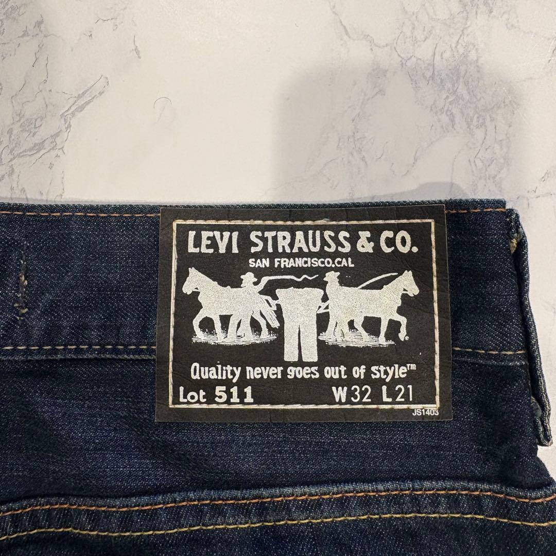 リーバイス 511 デニムパンツ スリム インディゴ W32 メンズ　ストレート 9